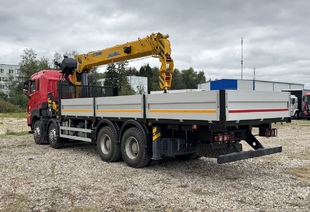 JAC N410 (41т) КМУ SQS 350-5 (14т) БОРТ 7,8×2,55×0,6м